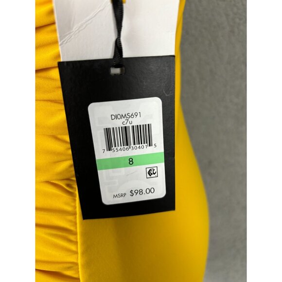 DKNY Women's Ruffle Plunge Underwire Tummy Control One-Piece Swimsuit 8 NWT's. - Picture 6 of 8